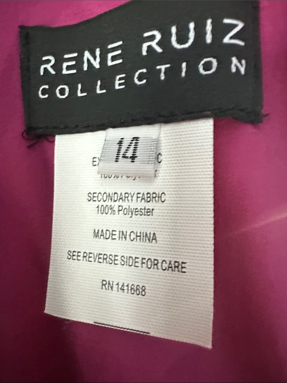 Rene Ruiz Collection One-Shoulder A-Line Organza Purple & Pink Evening Gown - Picture 10 of 12